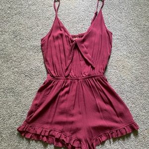 Maroon Romper